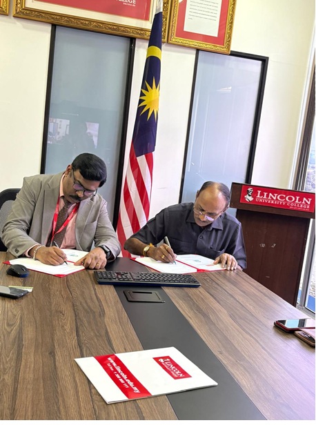 Signing of institutional agreement at Lincoln University College, Malaysia
