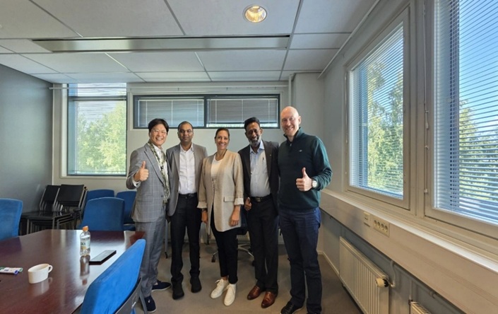 Meeting at Optomed Plc, Finland